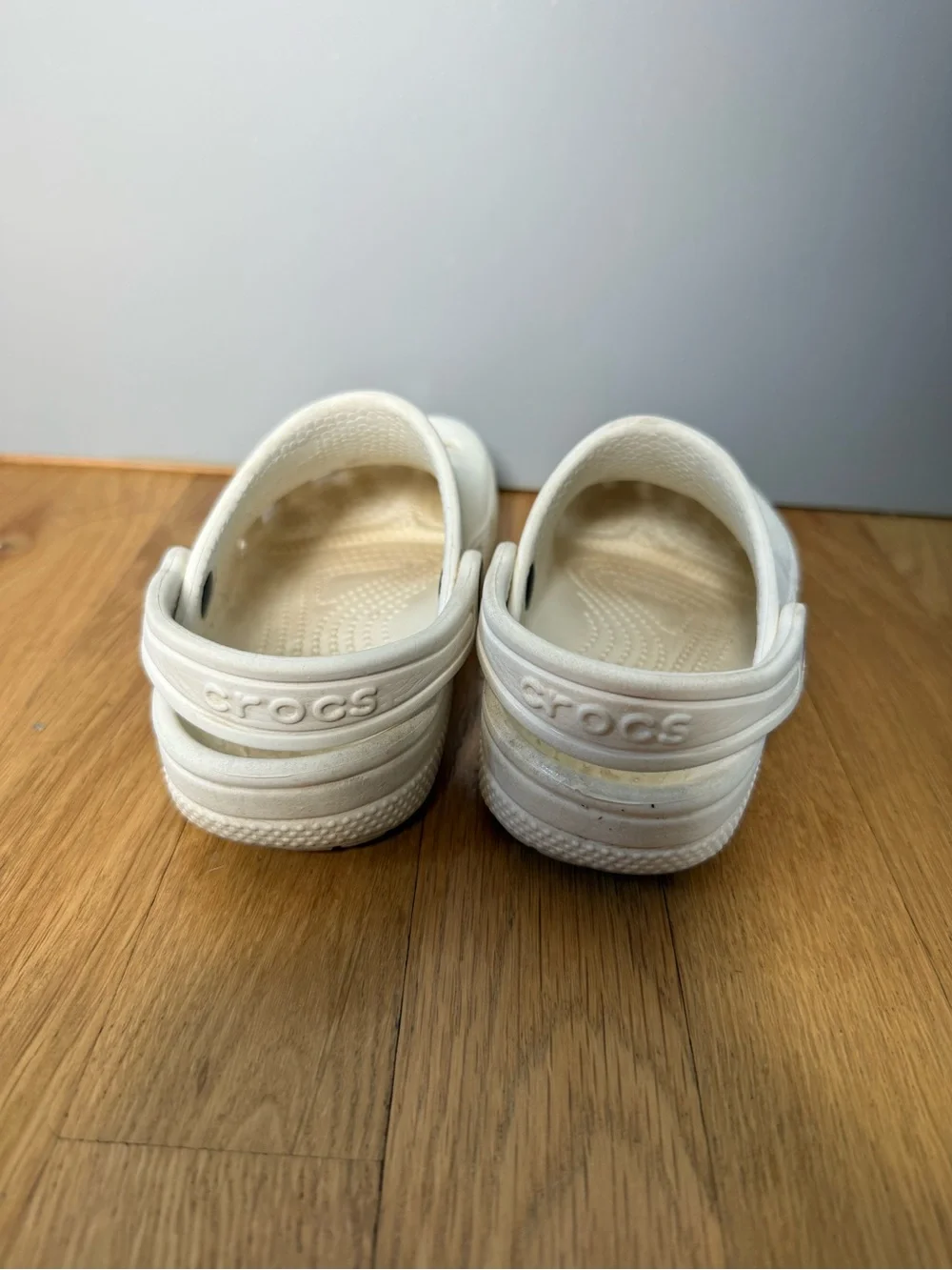 CROCS Kids White Water Clog with Heel Strap